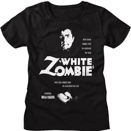 Bela Lugosi-Bela Lugosi W Zombie 1C-Black Ladies S/S T-Shirt - Black