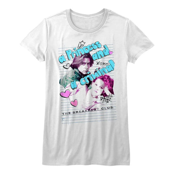 Breakfast Club-P And C-White Ladies S/S T-Shirt - White