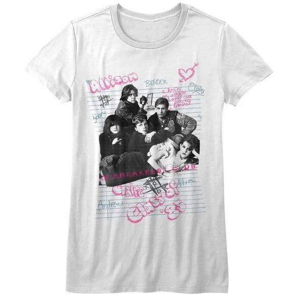 Breakfast Club-Group-White Ladies S/S T-Shirt - White