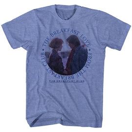 Breakfast Club-Breakfast Love-Light Blue Heather Adult S/S T-Shirt - Light Blue Heather