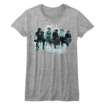 Breakfast Club-Bubbles-Athletic Heather Ladies S/S T-Shirt - Athletic Heather