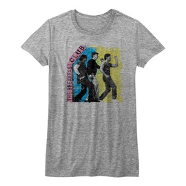 Breakfast Club-Three Dudes-Athletic Heather Ladies S/S T-Shirt - Athletic Heather