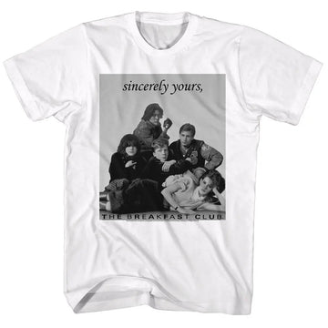Breakfast Club-Laid Out-White Adult S/S T-Shirt - White