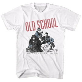 Breakfast Club-Old School-White Adult S/S T-Shirt - White