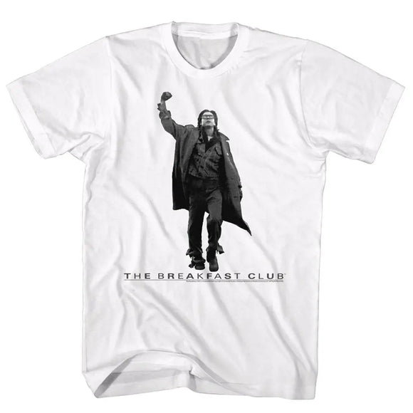 Breakfast Club-Vintage Guy-White Adult S/S T-Shirt - White