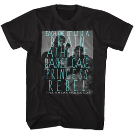 Breakfast Club-Idk-Black Adult S/S T-Shirt - Black