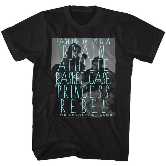 Breakfast Club-Idk-Black Adult S/S T-Shirt - Black