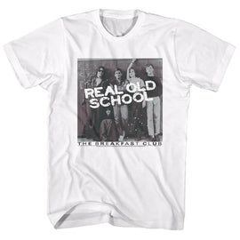 Breakfast Club-Real Old School-White Adult S/S T-Shirt - White