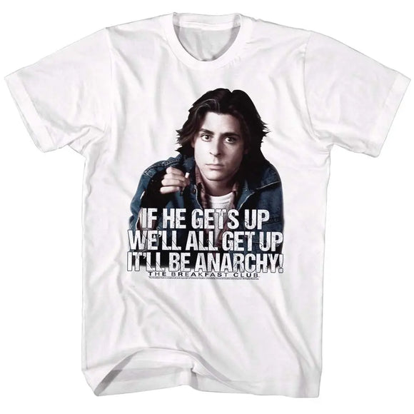 Breakfast Club-Anarchy-White Adult S/S T-Shirt - White