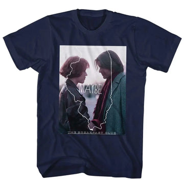 Breakfast Club-Maybe-Navy Adult S/S T-Shirt - Navy