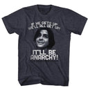Breakfast Club-Anarchy-Navy Heather Adult S/S T-Shirt - Navy Heather