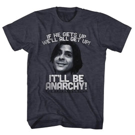 Breakfast Club-Anarchy-Navy Heather Adult S/S T-Shirt - Navy Heather
