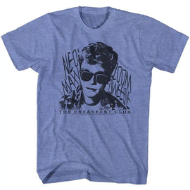 Breakfast Club-Dweebie-Light Blue Heather Adult S/S T-Shirt - Light Blue Heather
