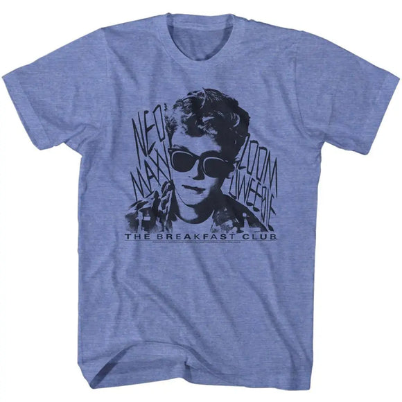 Breakfast Club-Dweebie-Light Blue Heather Adult S/S T-Shirt - Light Blue Heather