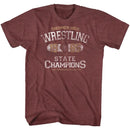 Breakfast Club-State Champ-Vintage Maroon Heather Adult S/S T-Shirt - Vintage Maroon Heather