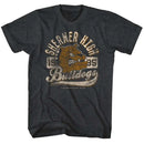Breakfast Club-Bulldog-Black Heather Adult S/S T-Shirt - Black Heather