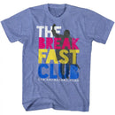 Breakfast Club-Colorforbreakfast-Light Blue Heather Adult S/S T-Shirt - Light Blue Heather