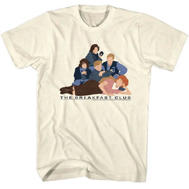 Breakfast Club-Vector Club-Natural Adult S/S T-Shirt - Natural