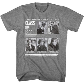 Breakfast Club-Class 85 Yearbook-Graphite Heather Adult S/S T-Shirt - Graphite Heather