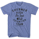 Breakfast Club-Detentionteam-Light Blue Heather Adult S/S T-Shirt - Light Blue Heather