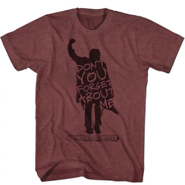 Breakfast Club-Neverforget- Vintage Maroon Heather Adult S/S T-Shirt - Vintage Maroon Heather