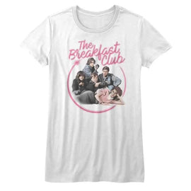 Breakfast Club-Airbrush-White Ladies S/S T-Shirt - White