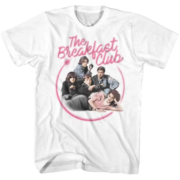 Breakfast Club-Airbrush-White Adult S/S T-Shirt - White