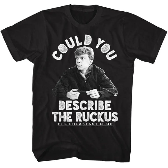 Breakfast Club-Ruckus-Black Adult S/S T-Shirt - Black