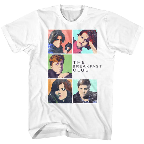 Breakfast Club-Five-White Adult S/S T-Shirt - White