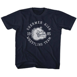 Breakfast Club-Wrestling Team-Navy Toddler S/S T-Shirt-3T - Navy