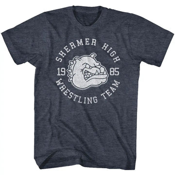 Breakfast Club-Wrestling Team-Navy Heather Adult S/S T-Shirt - Navy Heather