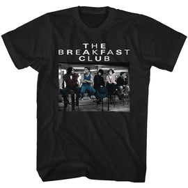 Breakfast Club-Club Photo-Black Adult S/S T-Shirt - Black