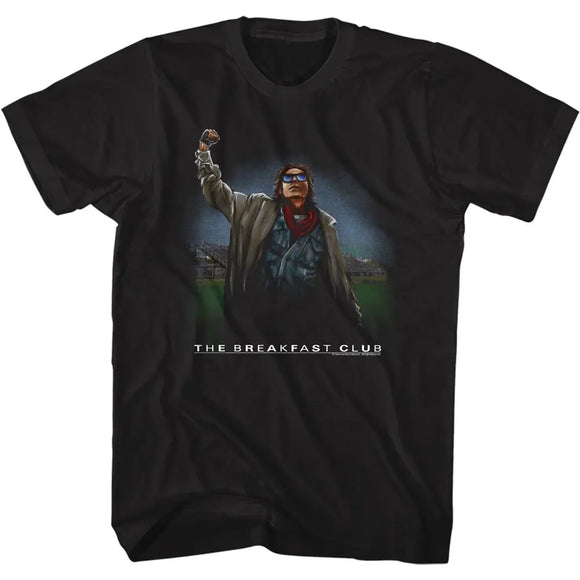 Breakfast Club-Fist Pump-Black Adult S/S T-Shirt - Black