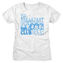 Breakfast Club-Bllue Ink Box-White Ladies S/S T-Shirt - White