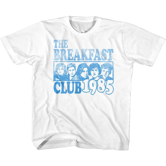 Breakfast Club-Blue Ink Box-White Youth S/S T-Shirt-Xs (5-6) - White