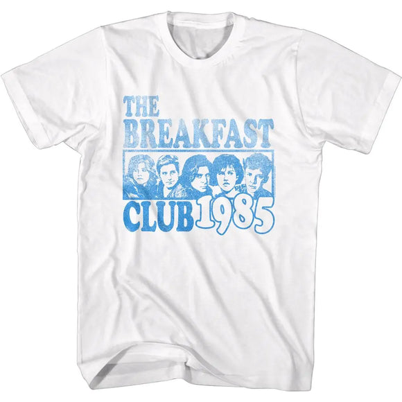 Breakfast Club-Blue Ink Box-White Adult S/S T-Shirt - White