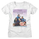 Breakfast Club-Outline Logo-White Ladies S/S T-Shirt - White