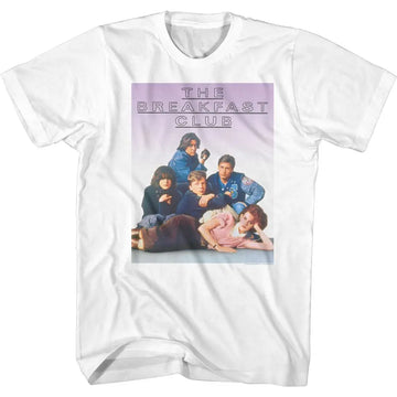 Breakfast Club-Outline Logo-White Adult S/S T-Shirt - White