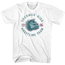 Breakfast Club-Breakfast Club Shermer High Logo Vintage-White Adult S/S T-Shirt - White