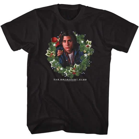 Breakfast Club-Breakfast Club Bender Christmas-Black Adult S/S T-Shirt - Black