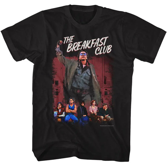 Breakfast Club-Breakfast Club Lockers-Black Adult S/S T-Shirt - Black