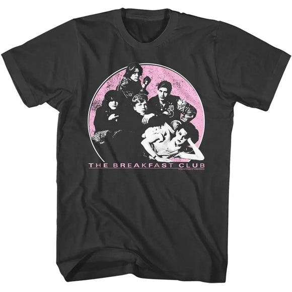 Breakfast Club-Breakfast Club Club And Logo-Smoke Adult S/S T-Shirt - Smoke