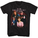 Breakfast Club-Breakfast Club Group Photo Lockers-Black Adult S/S T-Shirt - Black