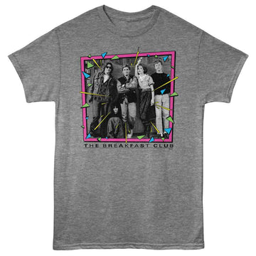 Breakfast Club-Breakfast Club Bright Shapes-Graphite Heather Adult S/S T-Shirt - Graphite Heather