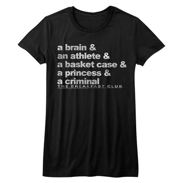 Breakfast Club-Word Up-Black Ladies S/S T-Shirt - Black