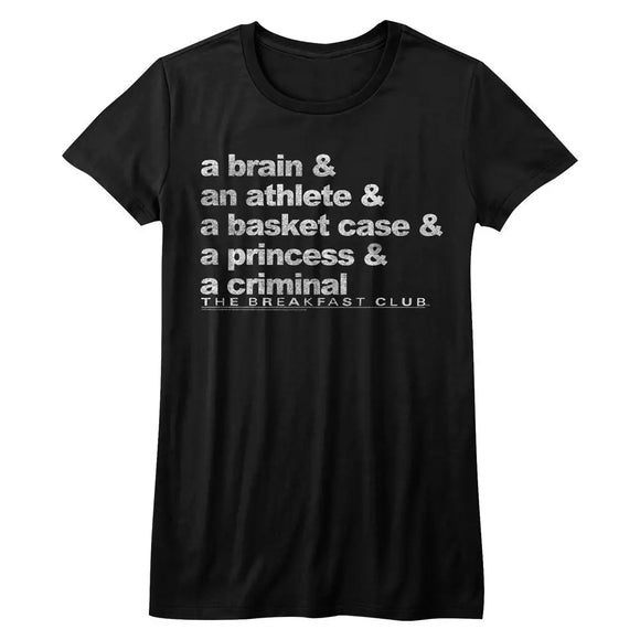 Breakfast Club-Word Up-Black Ladies S/S T-Shirt - Black
