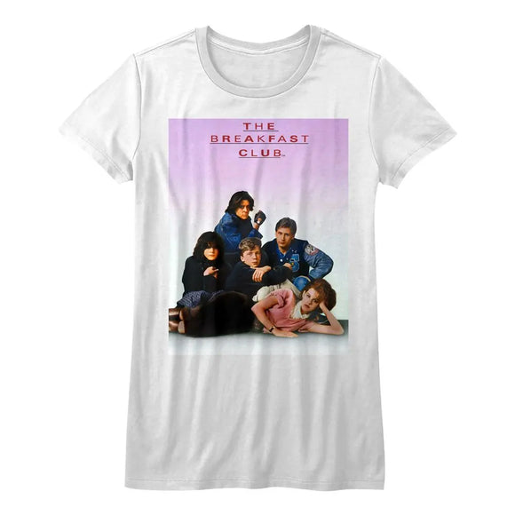 Breakfast Club-Poster-White Ladies S/S T-Shirt - White