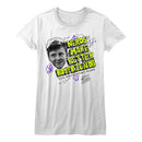 Breakfast Club-Nerds Are Better-White Ladies S/S T-Shirt - White