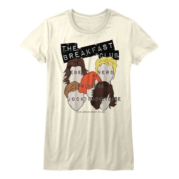Breakfast Club-Sterotypes-Vintage White Ladies S/S T-Shirt - Vintage White