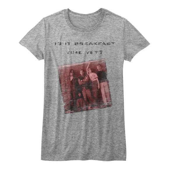 Breakfast Club-Breakfast Time-Athletic Heather Ladies S/S T-Shirt - Athletic Heather